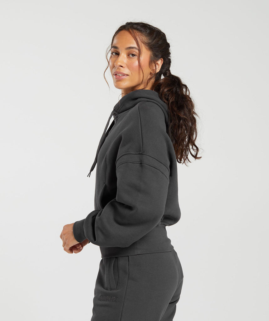 Gymshark Heavyweight Loopback Sweat Hoodie Asphalt Grey Gymshark